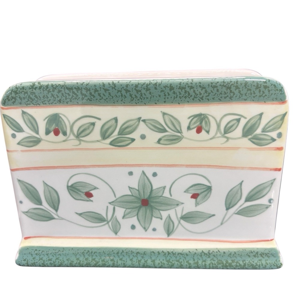 Pfaltzgraff Napkin Holder French Quarter Ceramic EUC
